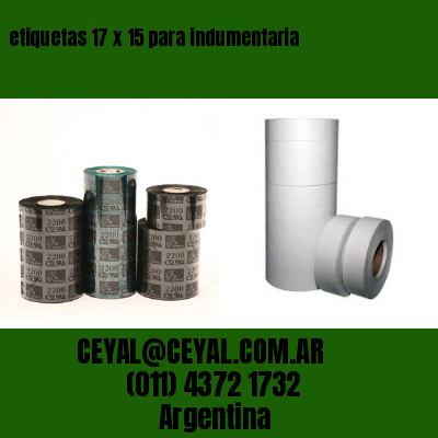 etiquetas 17 x 15 para indumentaria