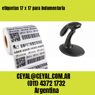 etiquetas 17 x 17 para indumentaria