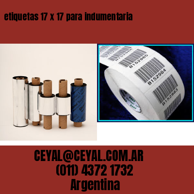 etiquetas 17 x 17 para indumentaria