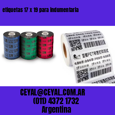 etiquetas 17 x 19 para indumentaria