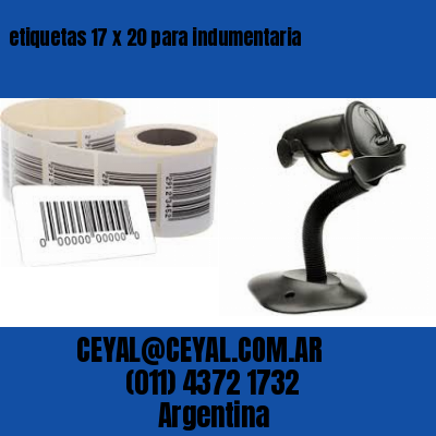 etiquetas 17 x 20 para indumentaria