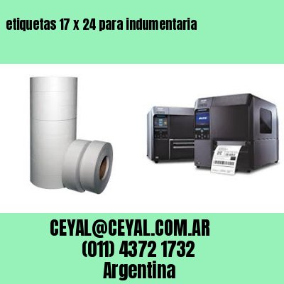 etiquetas 17 x 24 para indumentaria