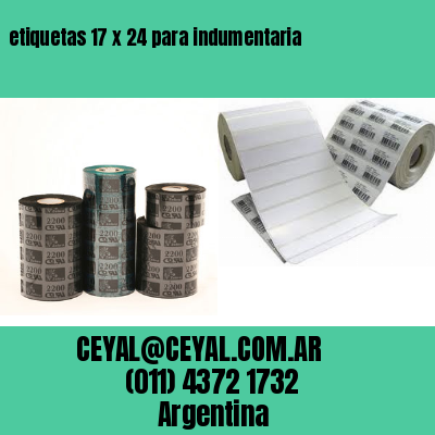 etiquetas 17 x 24 para indumentaria