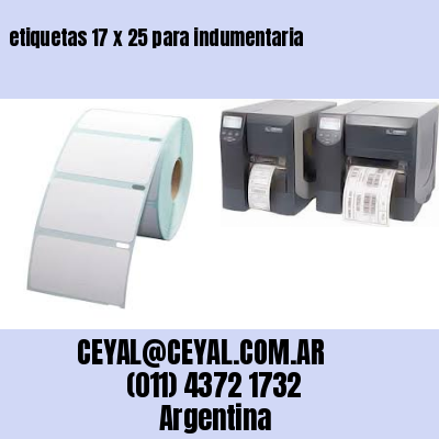 etiquetas 17 x 25 para indumentaria