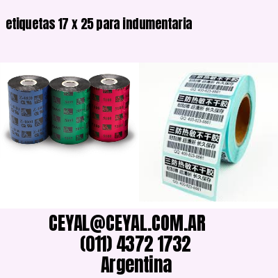 etiquetas 17 x 25 para indumentaria