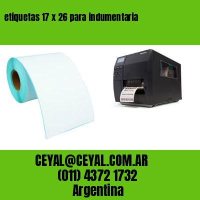 etiquetas 17 x 26 para indumentaria