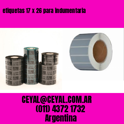 etiquetas 17 x 26 para indumentaria