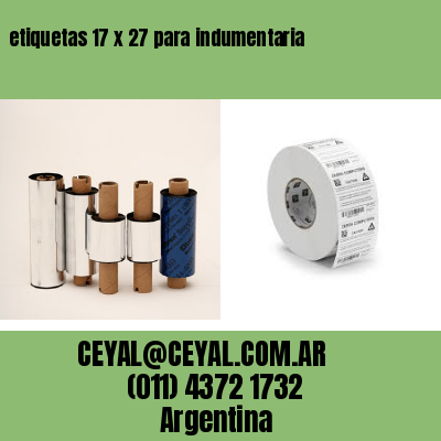 etiquetas 17 x 27 para indumentaria