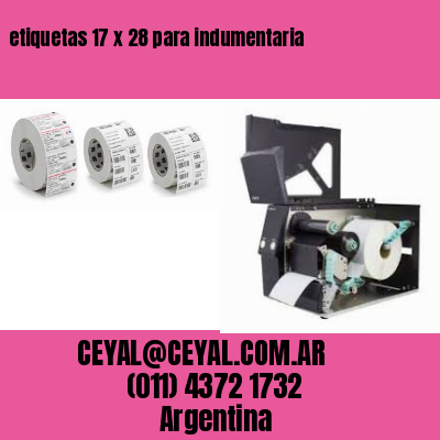 etiquetas 17 x 28 para indumentaria