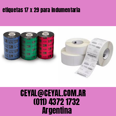 etiquetas 17 x 29 para indumentaria