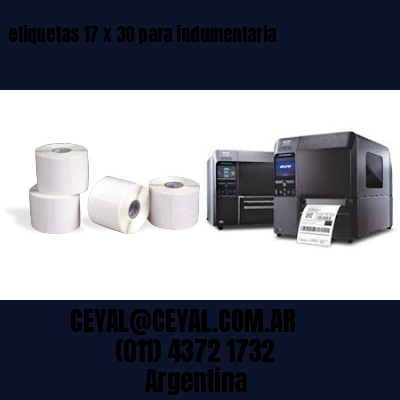 etiquetas 17 x 30 para indumentaria