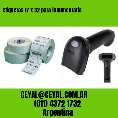 etiquetas 17 x 32 para indumentaria
