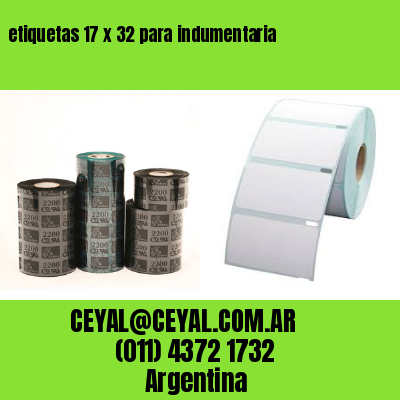 etiquetas 17 x 32 para indumentaria