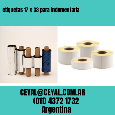 etiquetas 17 x 33 para indumentaria