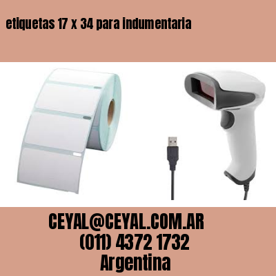 etiquetas 17 x 34 para indumentaria