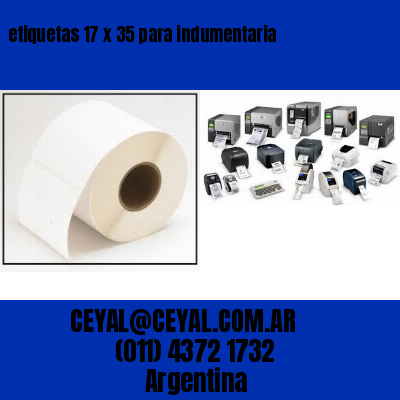 etiquetas 17 x 35 para indumentaria