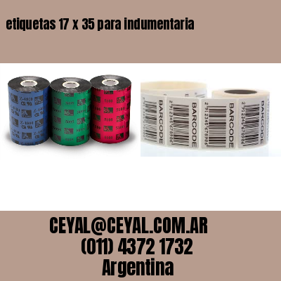 etiquetas 17 x 35 para indumentaria