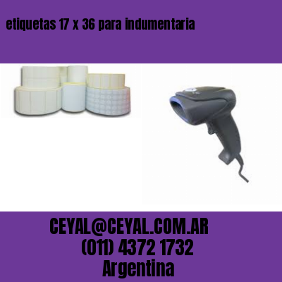 etiquetas 17 x 36 para indumentaria