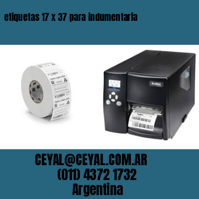 etiquetas 17 x 37 para indumentaria