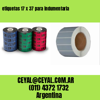 etiquetas 17 x 37 para indumentaria