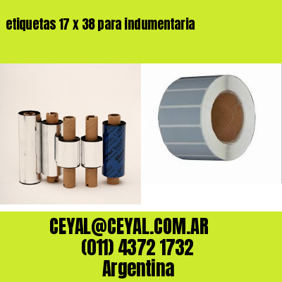 etiquetas 17 x 38 para indumentaria