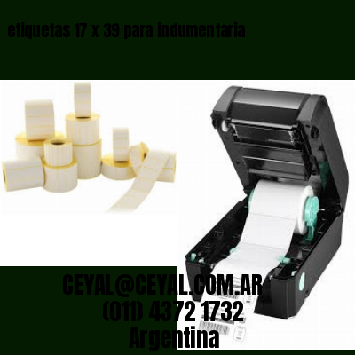 etiquetas 17 x 39 para indumentaria