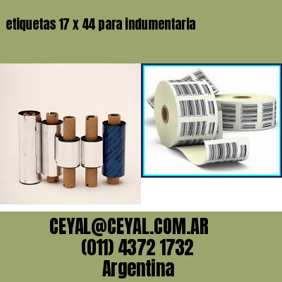 etiquetas 17 x 44 para indumentaria