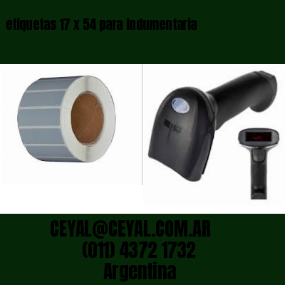 etiquetas 17 x 54 para indumentaria