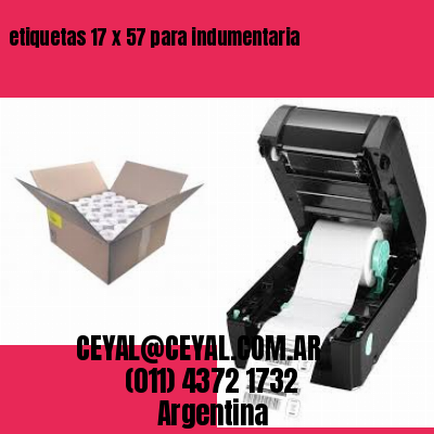 etiquetas 17 x 57 para indumentaria