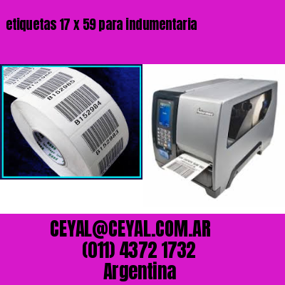 etiquetas 17 x 59 para indumentaria