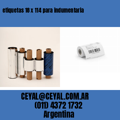etiquetas 18 x 114 para indumentaria