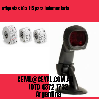 etiquetas 18 x 115 para indumentaria