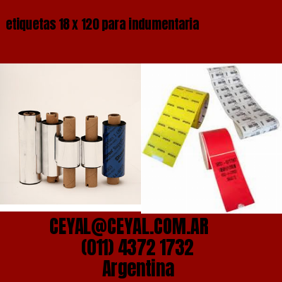 etiquetas 18 x 120 para indumentaria