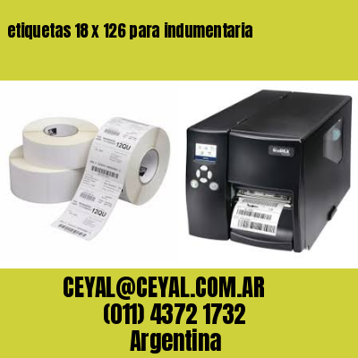 etiquetas 18 x 126 para indumentaria