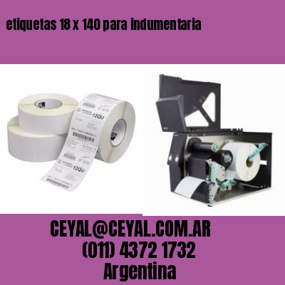 etiquetas 18 x 140 para indumentaria