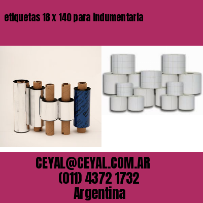 etiquetas 18 x 140 para indumentaria