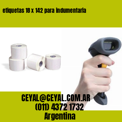etiquetas 18 x 142 para indumentaria