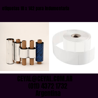 etiquetas 18 x 142 para indumentaria