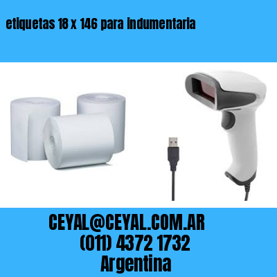 etiquetas 18 x 146 para indumentaria