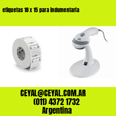 etiquetas 18 x 15 para indumentaria