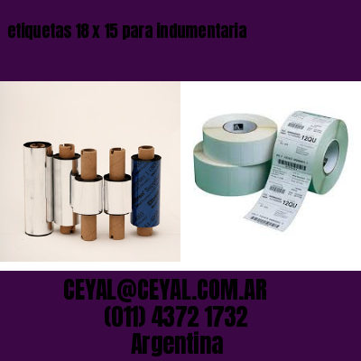 etiquetas 18 x 15 para indumentaria