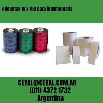 etiquetas 18 x 150 para indumentaria