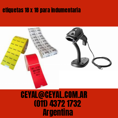 etiquetas 18 x 18 para indumentaria