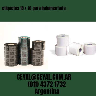 etiquetas 18 x 18 para indumentaria