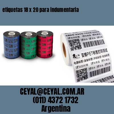 etiquetas 18 x 20 para indumentaria