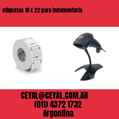 etiquetas 18 x 22 para indumentaria