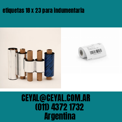 etiquetas 18 x 23 para indumentaria