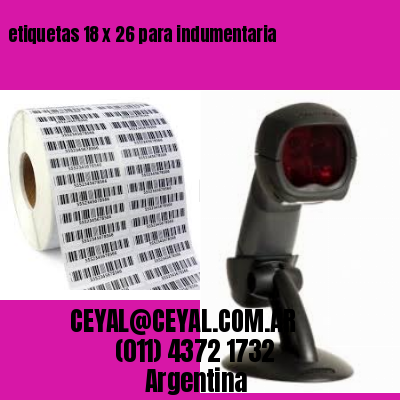 etiquetas 18 x 26 para indumentaria