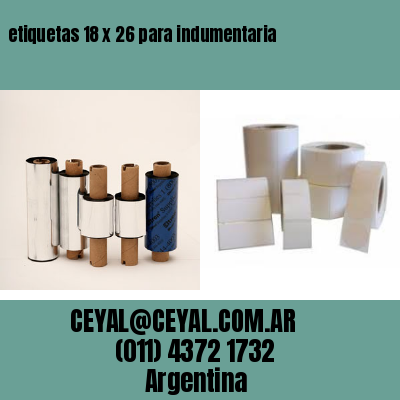 etiquetas 18 x 26 para indumentaria