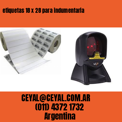 etiquetas 18 x 28 para indumentaria